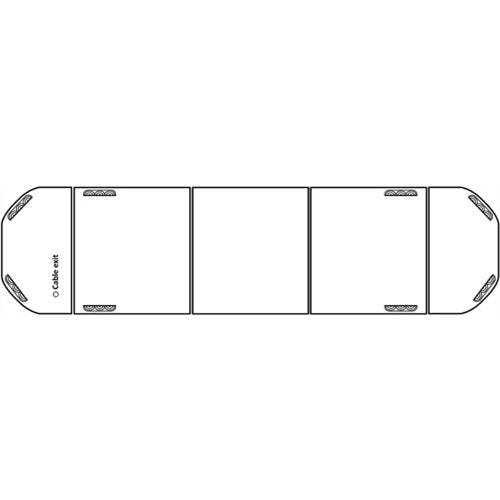 LED flitsbalk SPARTAN - 110 cm Amber