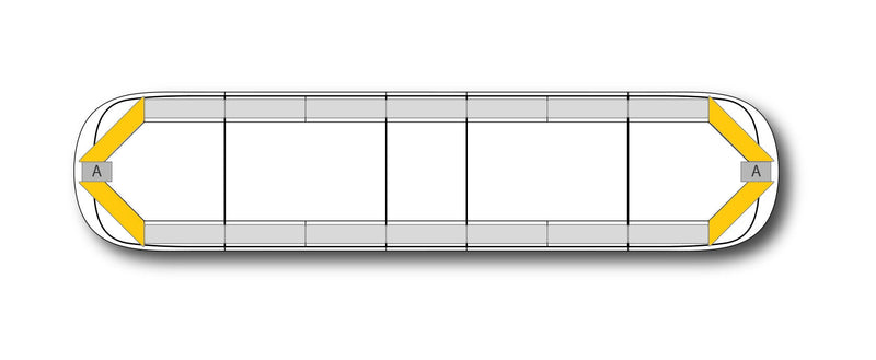 LED flitsbalk AEGIS - 152 cm Amber