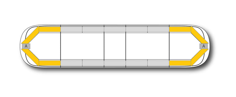 LED flitsbalk AEGIS - 152 cm Amber