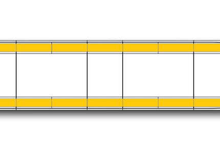 LED flitsbalk AEGIS - 137 cm Amber