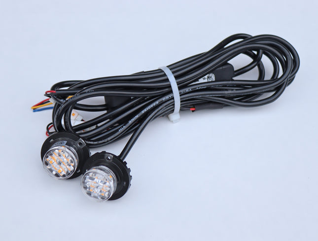Set LED flitsers Haztec 4-1420 - Amber - EX DEMO
