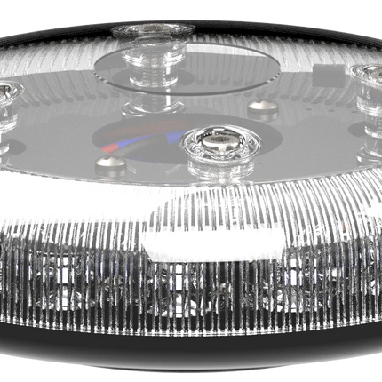 LED flitslamp Tornado B47 - Magneet - USB-C | Amber - Transparant