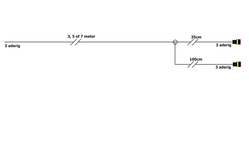 Aansluitkabel t.b.v. LED flitsers